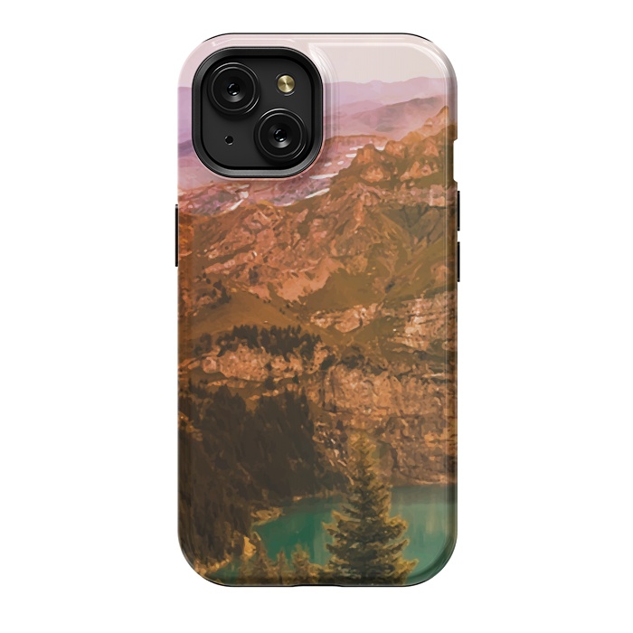 iPhone 15 StrongFit Mountain Valley by Creativeaxle
