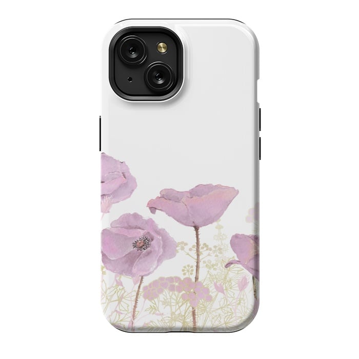 iPhone 15 StrongFit Pink Poppy Dream by  Utart