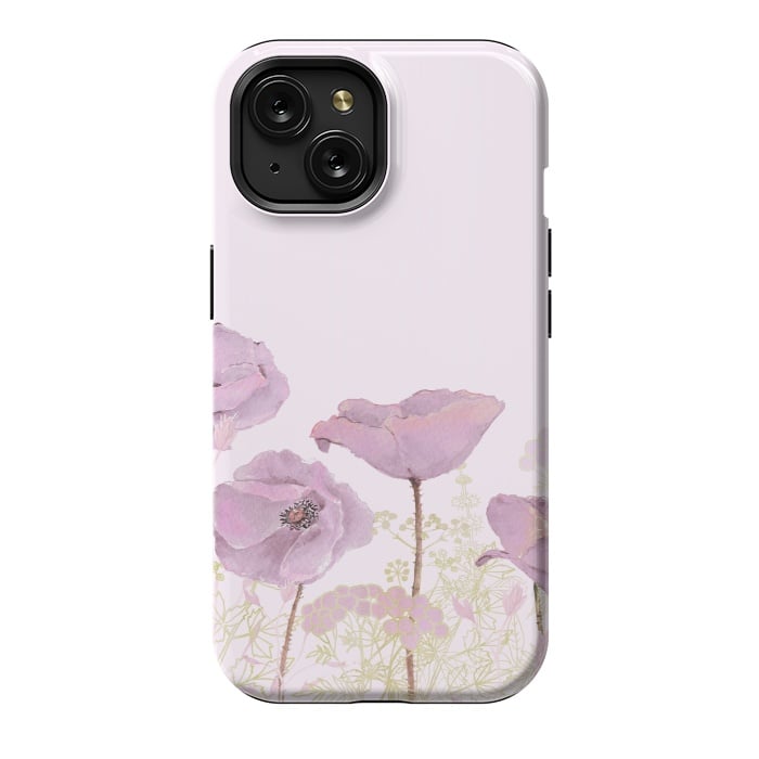 iPhone 15 StrongFit Rose Gold Poppy Dream by  Utart