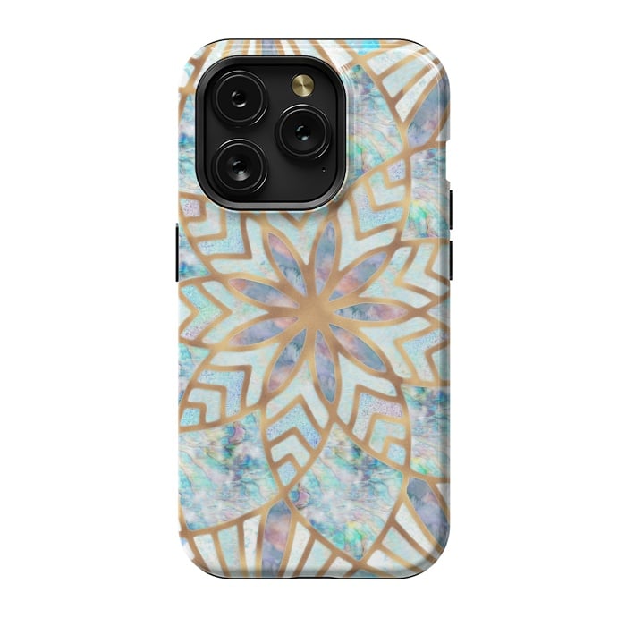 iPhone 15 Pro StrongFit Mother of Pearl Mandala by  Utart