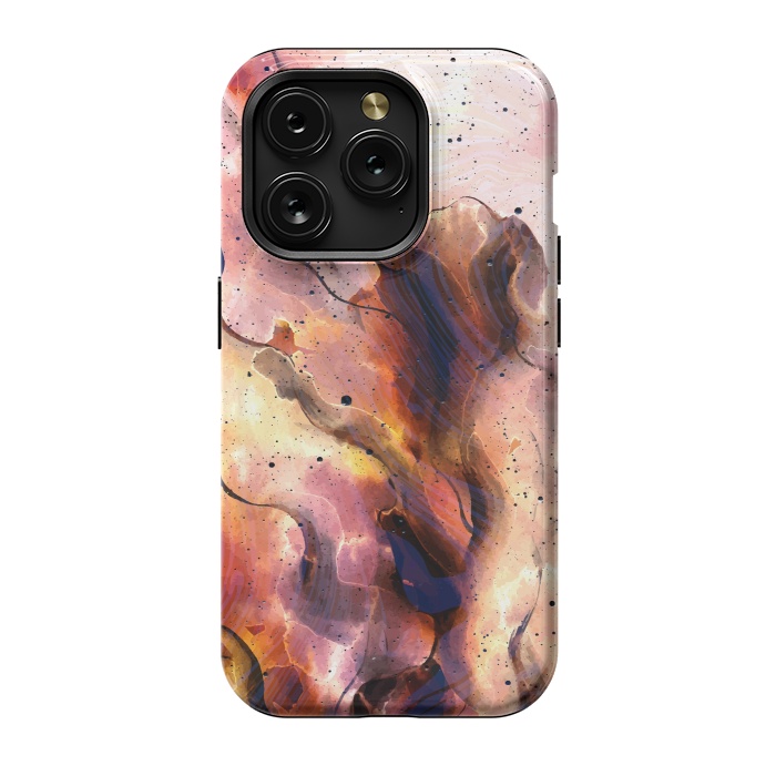 iPhone 15 Pro StrongFit Burning Waves by Creativeaxle