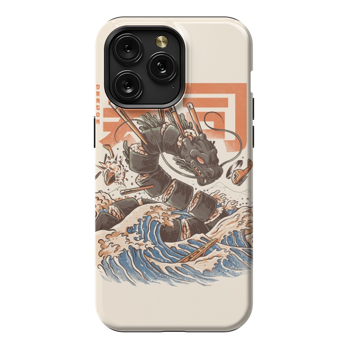 iPhone 15 Pro Max StrongFit Great Sushi Dragon  by Ilustrata