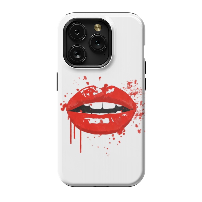 iPhone 15 Pro StrongFit Red Lips Illustration by Alemi