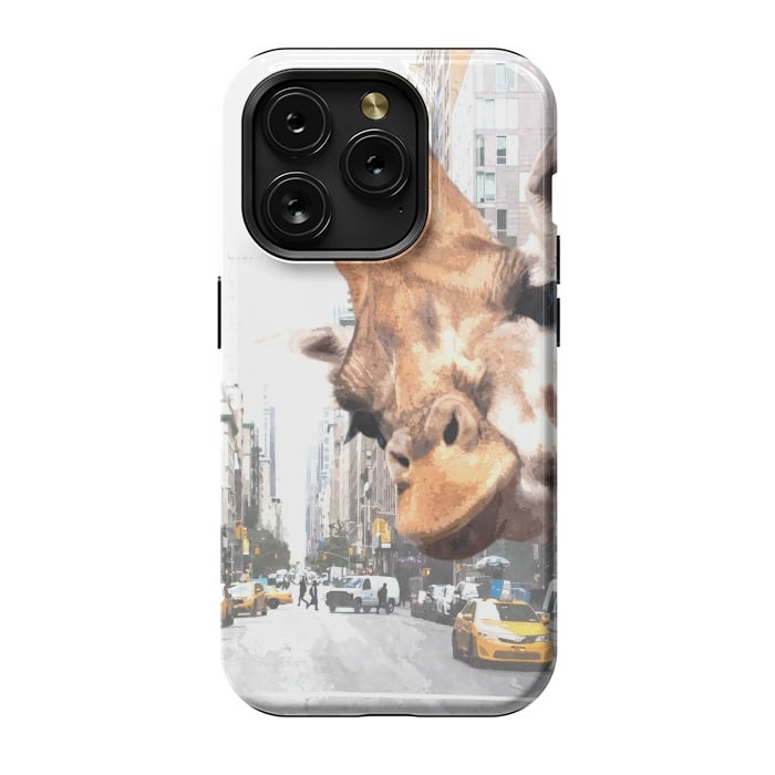 iPhone 15 Pro StrongFit Selfie Giraffe in NYC by Alemi