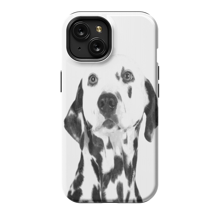 iPhone 15 StrongFit Black and White Dalmatian by Alemi