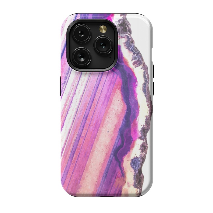 iPhone 15 Pro StrongFit Violet Agate Illustration by Alemi