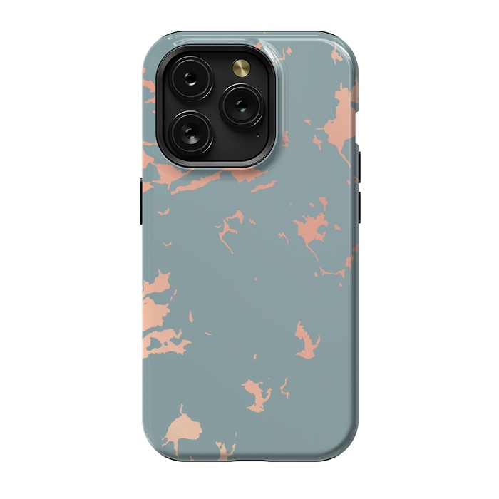 iPhone 15 Pro StrongFit Copper Splatter 002 by Jelena Obradovic
