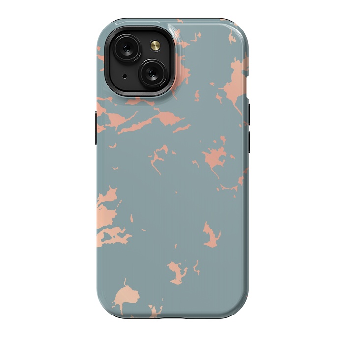 iPhone 15 StrongFit Copper Splatter 002 by Jelena Obradovic