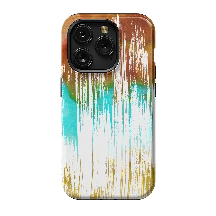 iPhone 15 Pro StrongFit Watercolor Scratches by Creativeaxle