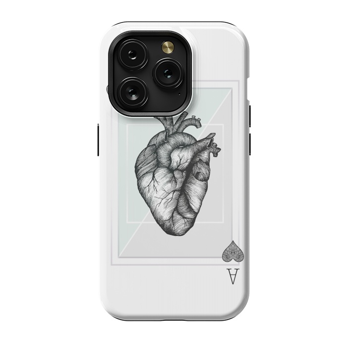 iPhone 15 Pro StrongFit Ace of Hearts by Barlena