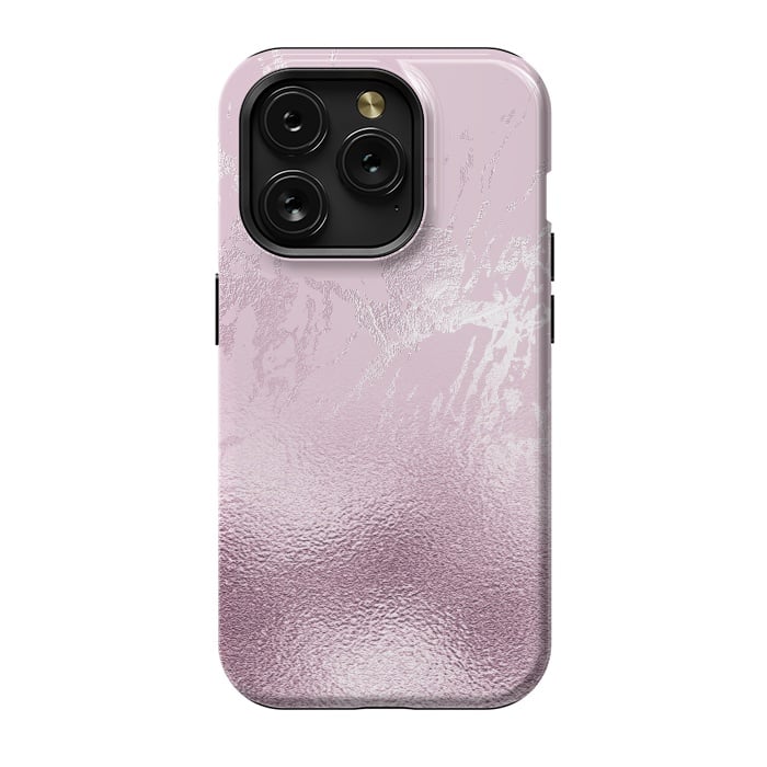 iPhone 15 Pro StrongFit Blush Marble and Glitter by  Utart