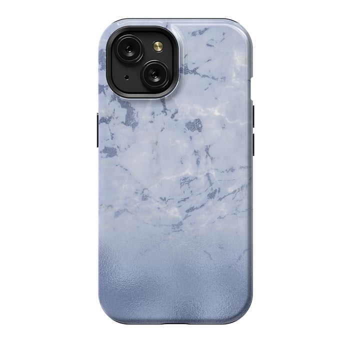 iPhone 15 StrongFit Freshness - Blue Marble Glitter  by  Utart
