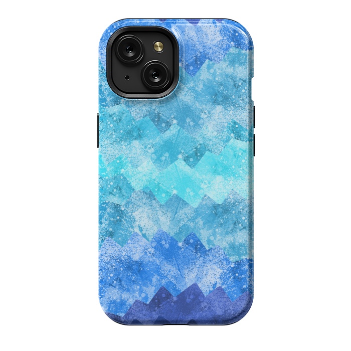 iPhone 15 StrongFit The blue sea waves by Steve Wade (Swade)