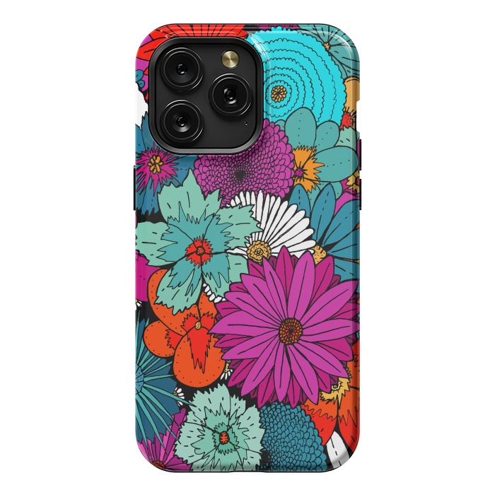 iPhone 15 Pro Max StrongFit Bunch of flowers by Steve Wade (Swade)