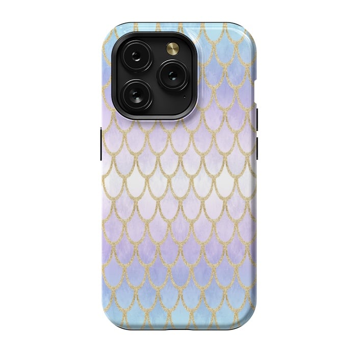 iPhone 15 Pro StrongFit Pretty Mermaid Scales 06 by Angelika Parker