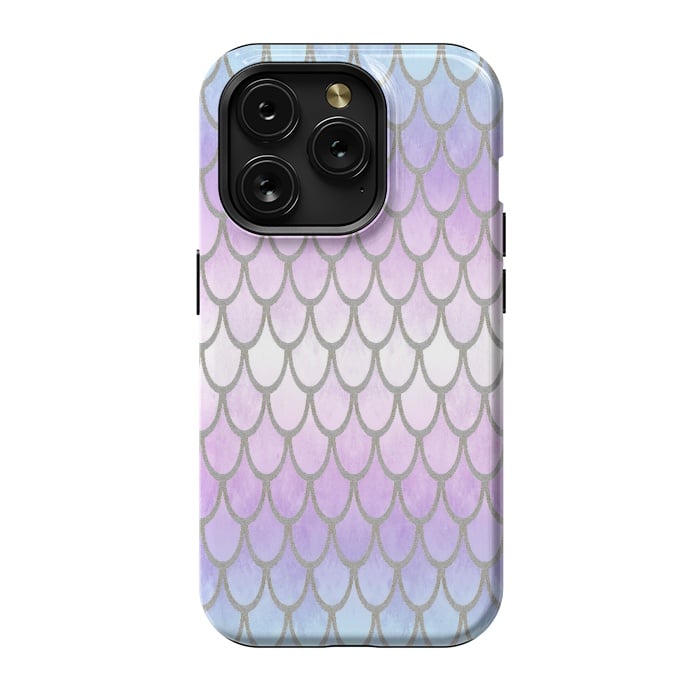 iPhone 15 Pro StrongFit Pretty Mermaid Scales 02 by Angelika Parker