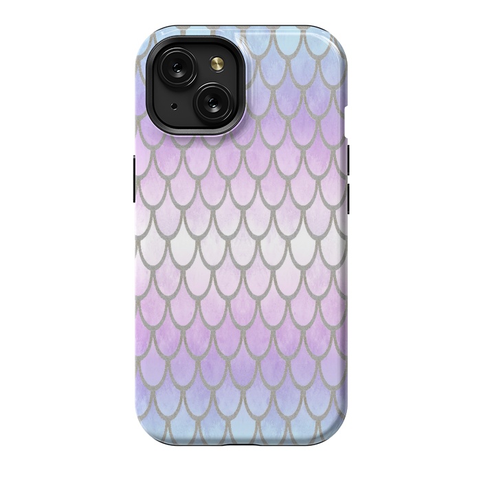 iPhone 15 StrongFit Pretty Mermaid Scales 02 by Angelika Parker