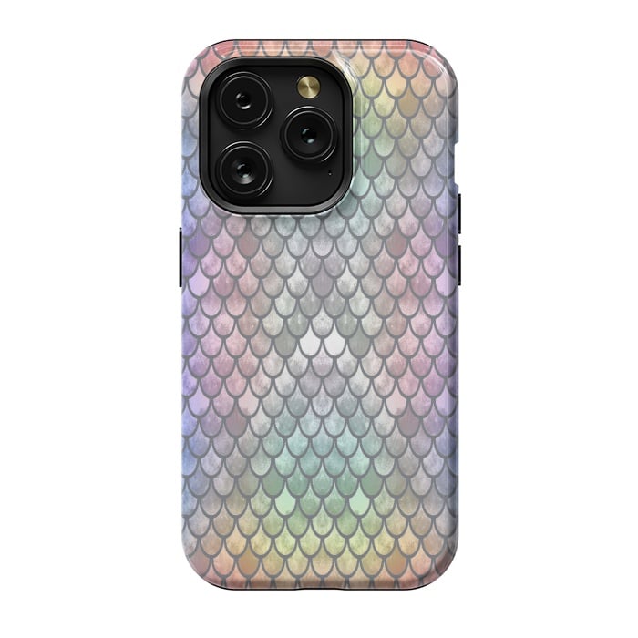 iPhone 15 Pro StrongFit Pretty Mermaid Scales 26 by Angelika Parker
