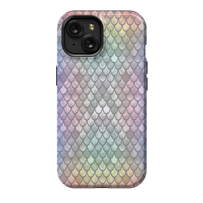 iPhone 15 StrongFit Pretty Mermaid Scales 26 by Angelika Parker