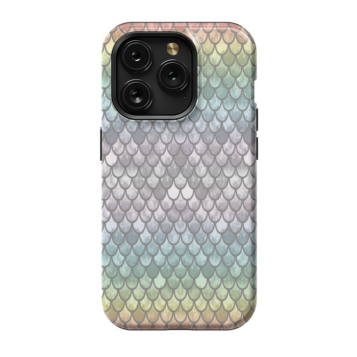 iPhone 15 Pro StrongFit Pretty Mermaid Scales 11 by Angelika Parker