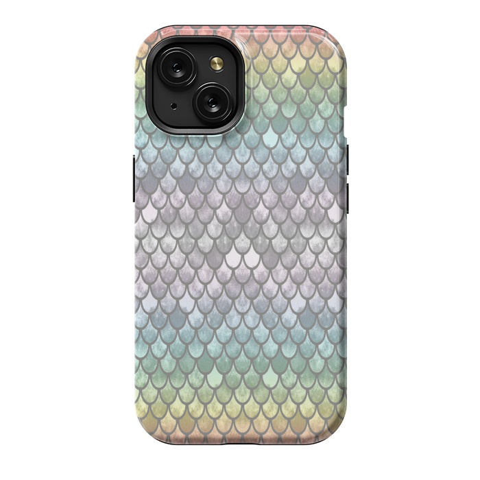 iPhone 15 StrongFit Pretty Mermaid Scales 11 by Angelika Parker