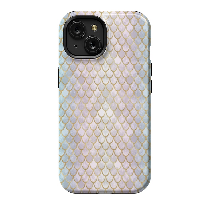 iPhone 15 StrongFit Pretty Mermaid Scales 22 by Angelika Parker