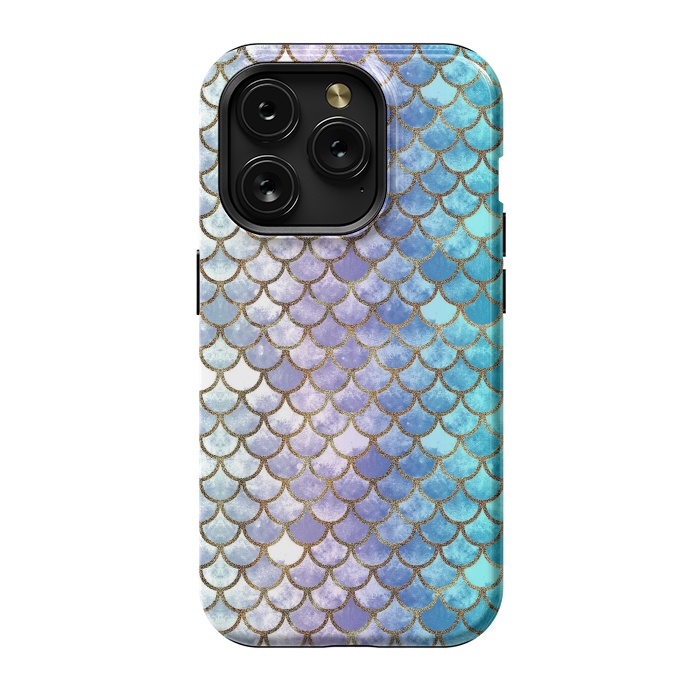 iPhone 15 Pro StrongFit Pretty Mermaid Scales 38 by Angelika Parker