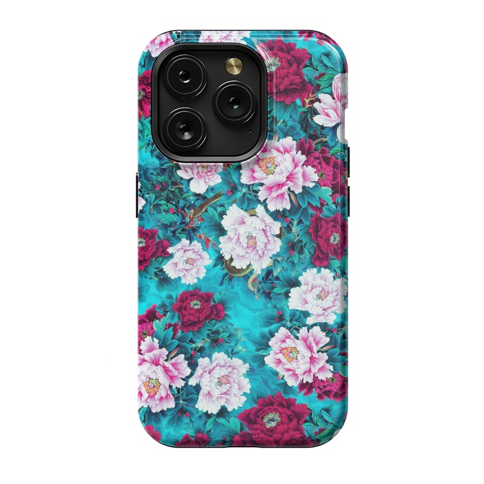 iPhone 15 Pro StrongFit Peonies by Riza Peker