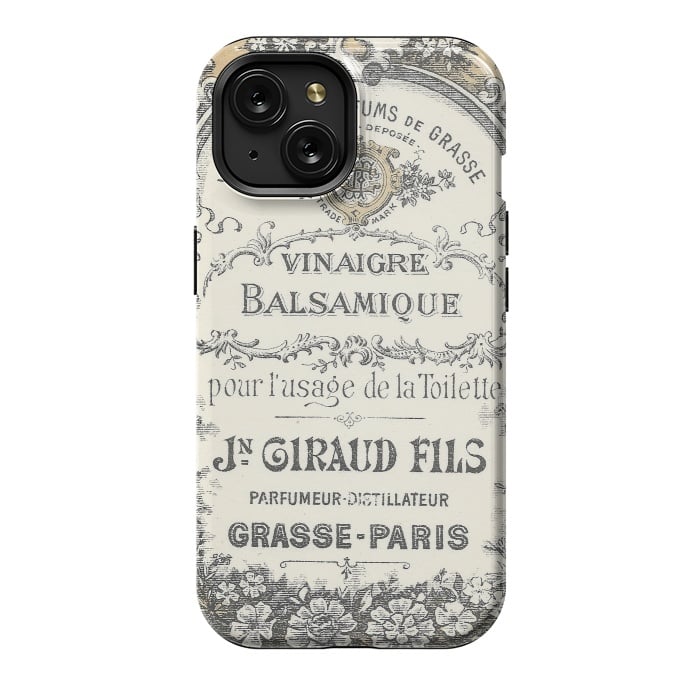 iPhone 15 StrongFit Vintage French Typography by Andrea Haase