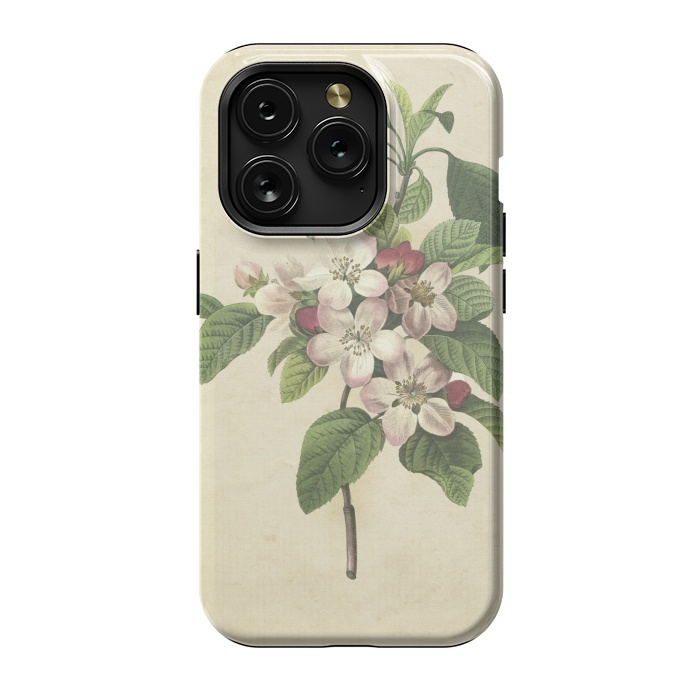 iPhone 15 Pro StrongFit Vintage Apple Blossom Painting by Andrea Haase