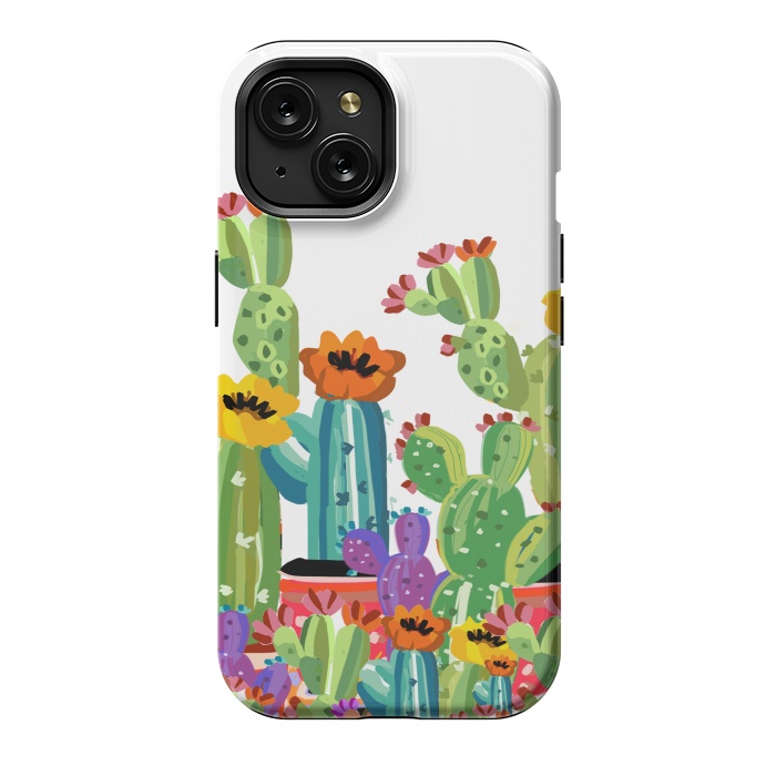 iPhone 15 StrongFit cactus land by MUKTA LATA BARUA
