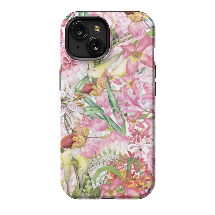 iPhone 15 StrongFit Flower Jungle by  Utart