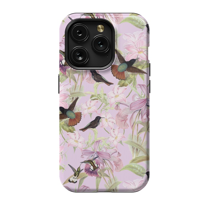 iPhone 15 Pro StrongFit Flower and Bird Jungle  by  Utart