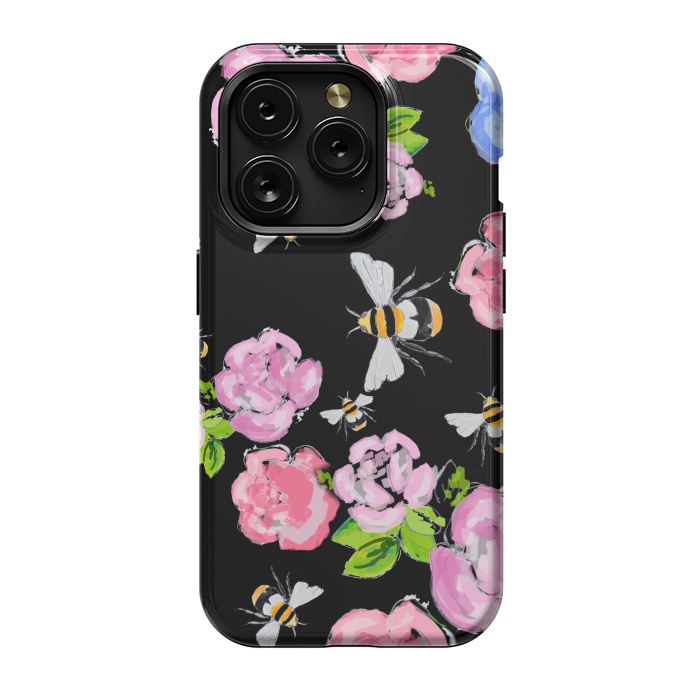iPhone 15 Pro StrongFit Dark Blooms by MUKTA LATA BARUA