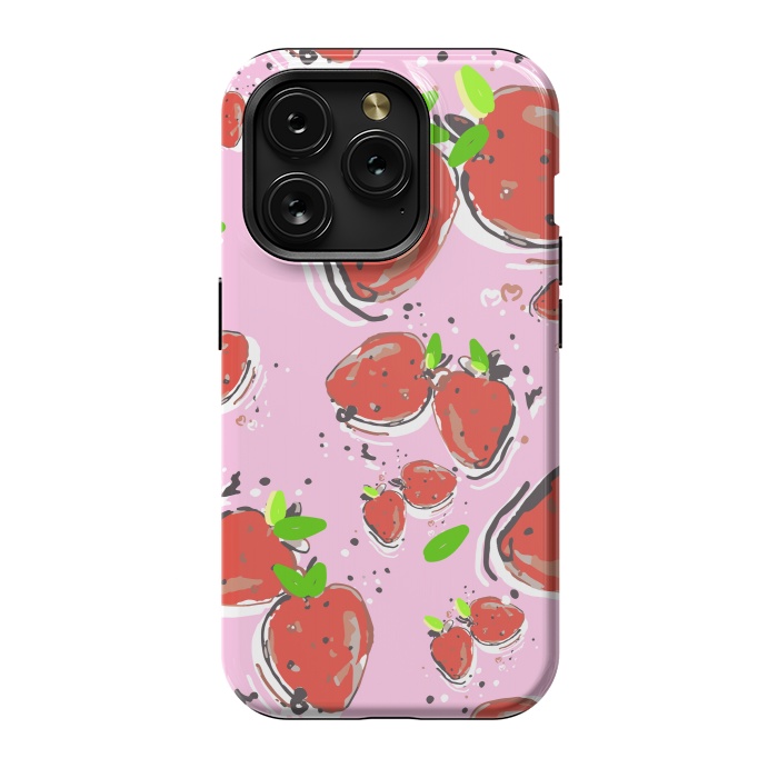 iPhone 15 Pro StrongFit Strawberry Crush New by MUKTA LATA BARUA