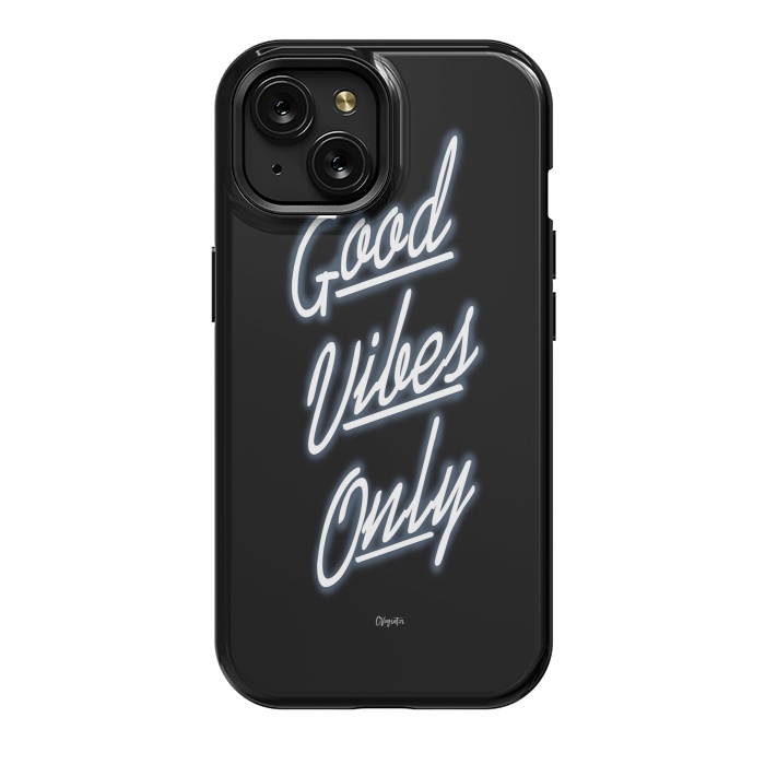 iPhone 15 StrongFit Good Vibes Only by ''CVogiatzi.