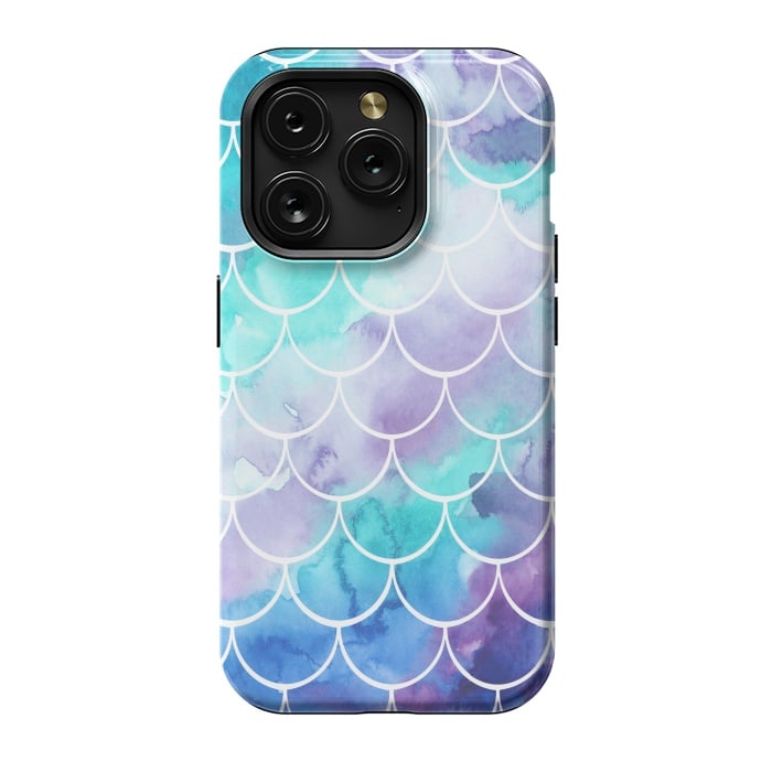 iPhone 15 Pro StrongFit Pastel Clouds Mermaids Tail by Becky Starsmore