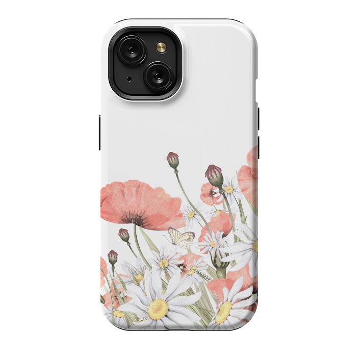 iPhone 15 StrongFit Summer Poppy and Camomile Field by  Utart