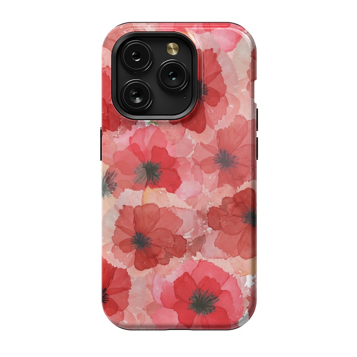 iPhone 15 Pro StrongFit Abstract Poppy Pattern by  Utart