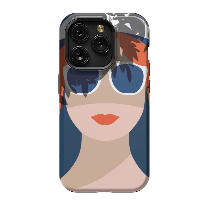 iPhone 15 Pro StrongFit Girl with Sunglasses by DaDo ART
