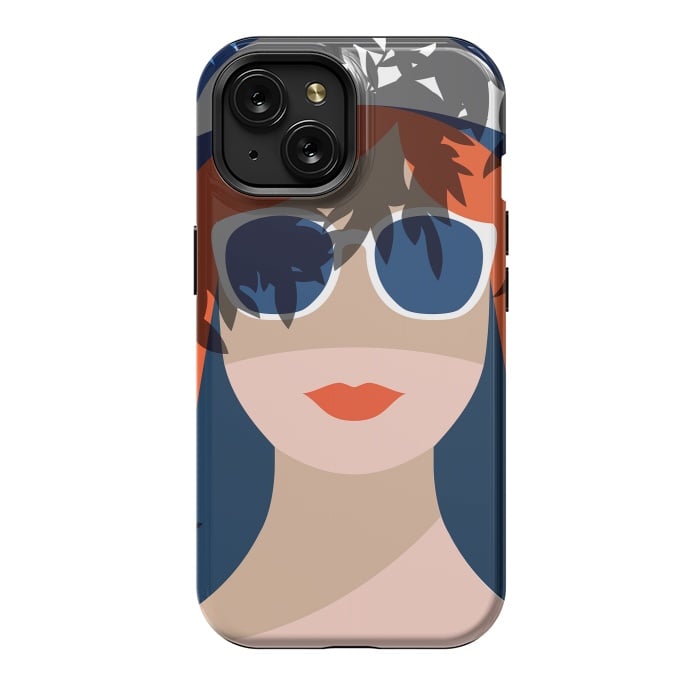iPhone 15 StrongFit Girl with Sunglasses by DaDo ART