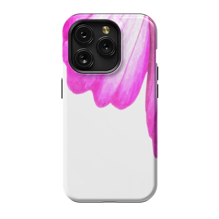 iPhone 15 Pro StrongFit Pink Flower Abstract by Alemi