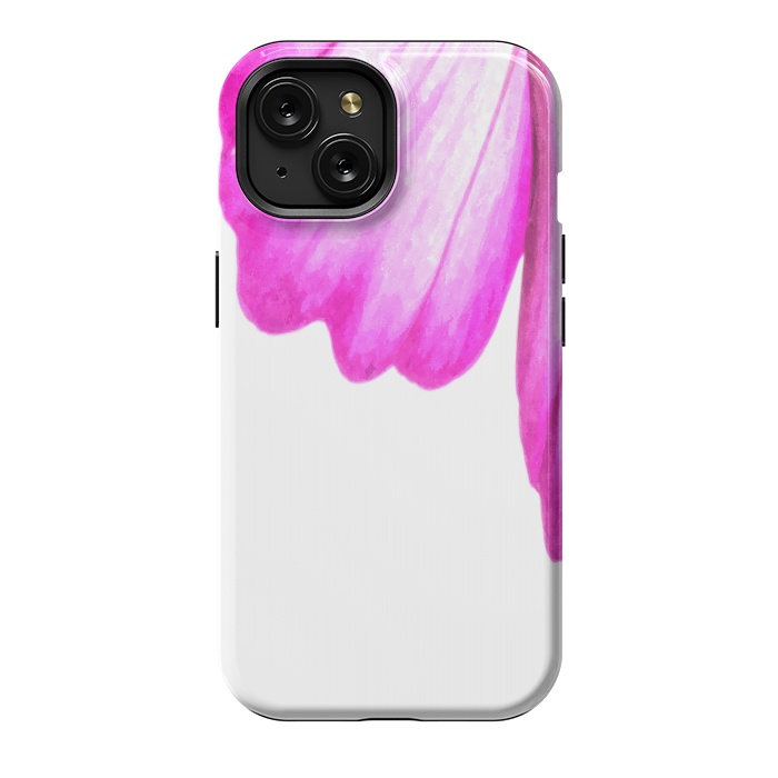 iPhone 15 StrongFit Pink Flower Abstract by Alemi