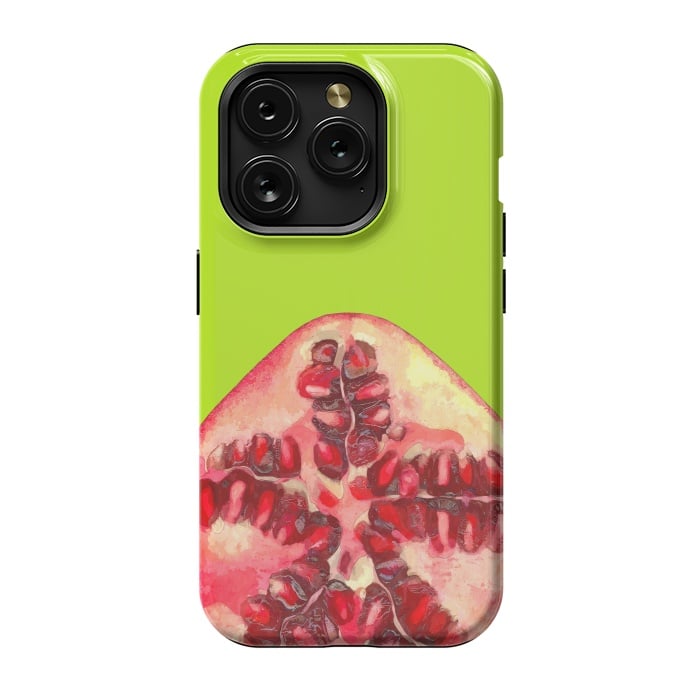 iPhone 15 Pro StrongFit Pomegranate Tropical Fruit by Alemi
