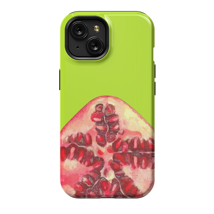 iPhone 15 StrongFit Pomegranate Tropical Fruit by Alemi