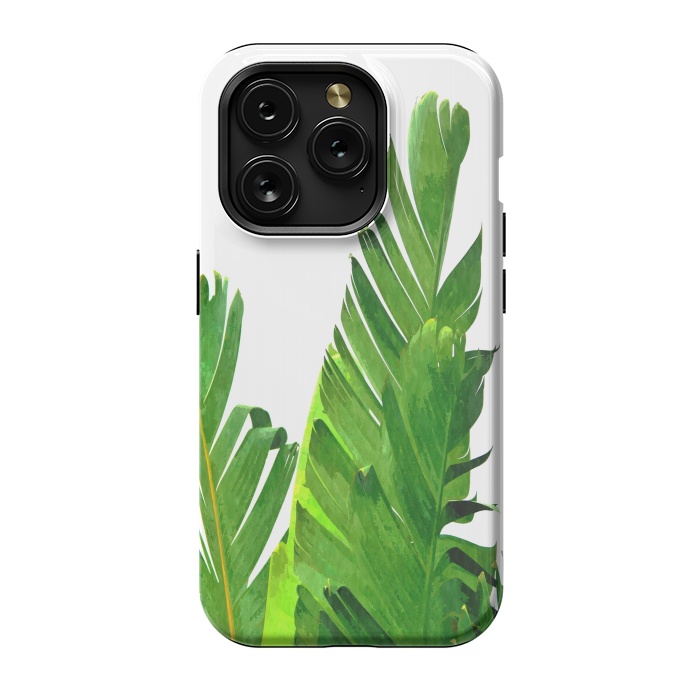 iPhone 15 Pro StrongFit Palm Banana Leaves by Alemi