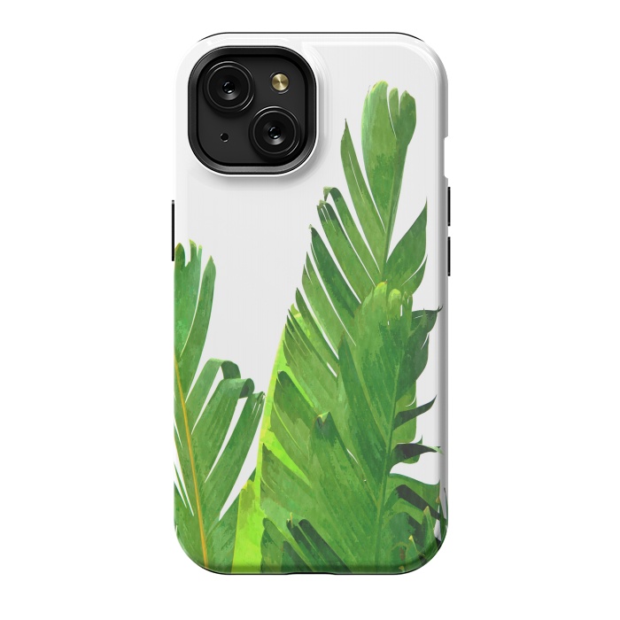 iPhone 15 StrongFit Palm Banana Leaves by Alemi