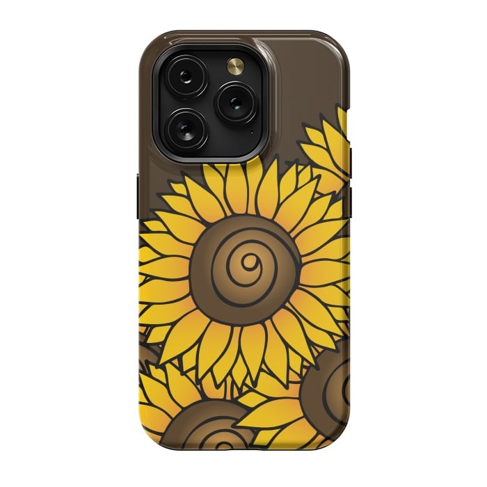 iPhone 15 Pro StrongFit Sunflower by Majoih