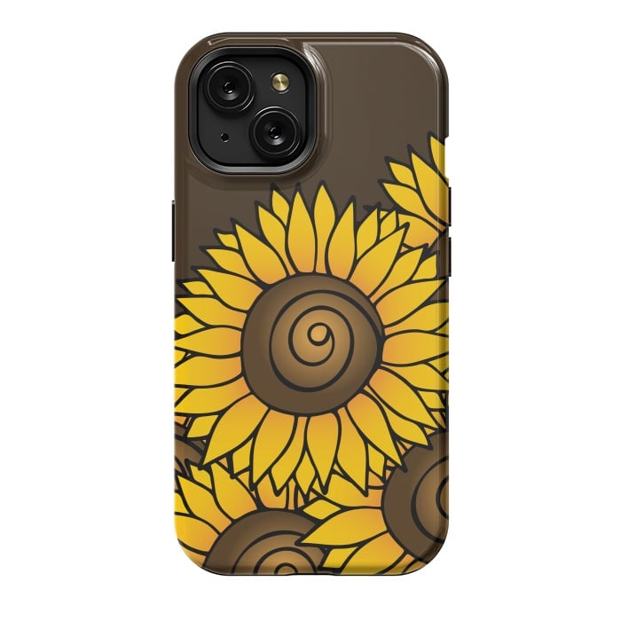 iPhone 15 StrongFit Sunflower by Majoih