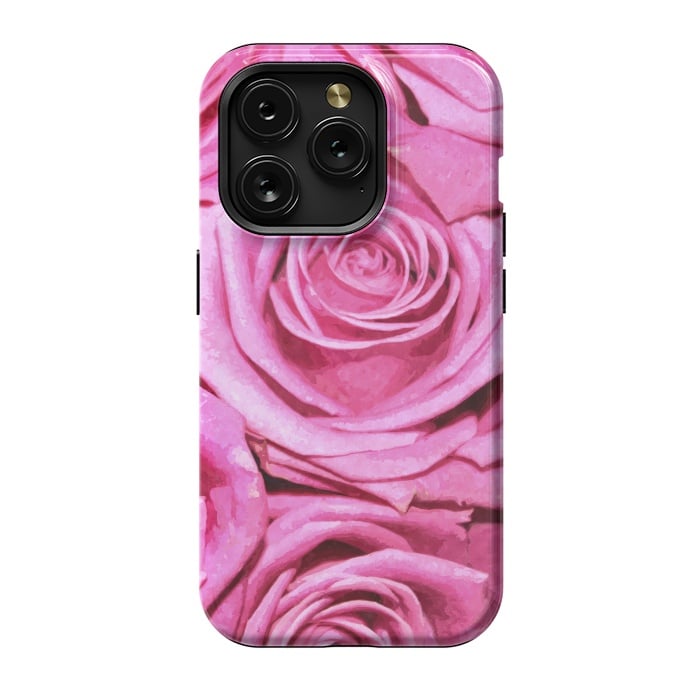 iPhone 15 Pro StrongFit Pink Roses  by Alemi